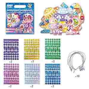 Baby Boys Girls Gift Foil Art Craft Painting Diy <b>Backpack</b> Luggage Tags Space Theme <b>Kids</b> Activity Mosaic Sticker Kits - Product Image 4