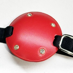 Cache-œil en cuir rouge pour correction de la vision monoculaire, blocage de la lumière, entraînement du strabisme, usage adulte - Product Image 3