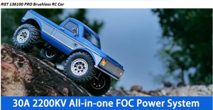 RGT 136100 PRO 1/10 4WD RC Climbing Pickup 2200KV Brushless, Coches RC <span class=keywords><strong>FOC</strong></span>, Coches RC con Control Remoto, Juguetes, Coche Todoterreno - Product Image 3