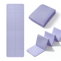 Tapis de yoga pliant en TPE imprimé durable de haute qualité personnalisé tapis de yoga de camping antidérapant durable fabriqué en usine