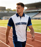 Polo personnalisé avec logo d'équipe, sublimation, imprimé, anti-plis, 100 % coton, uniforme d'entreprise, respirant, pour le sport, le travail et les événements
