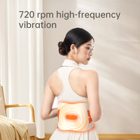 Masseur de Taille Électrique Réglable avec Compresse Chaude et Vibrations, Ceinture Chauffante pour Soulagement des Douleurs Lombaires, Soutien Dorsal et Exercice