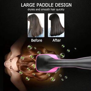 <b>Sundries</b> 2-In-1 Home Hair Styling Brush: Straightening Black With Pink Comb <b>Household</b> Daily Use Sundry - Product Image 3