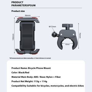 Support universel pour téléphone portable 360 degrés moto vélo vélo support de téléphone portable pour vélo étanche support de téléphone - Product Image 6