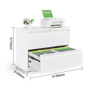 Văn phòng <span class=keywords><strong>Durable</strong></span> 2 ngăn kéo bên tủ tập tin thép lưu trữ kim loại rộng Tủ tập tin cho Thư/pháp lý/F4/A4 Kích thước tập tin - Product Image 4