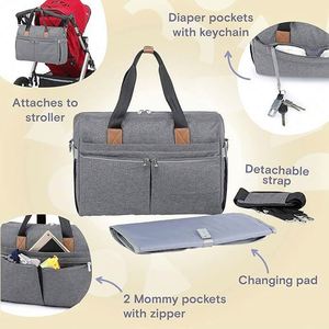 Free Sample Factory wholesale Large Baby Diaper <b>Bag</b> Weekender Travel <b>Changing</b> <b>Bag</b> for Travel Gym Hand Duffle <b>Bag</b> - Product Image 3