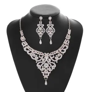 PUSHI china wholesale fashion gold plated dinner accessories high quality dubai bridesmaids bridal luxury jewelry set women