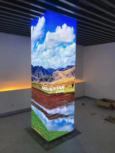 Écran LED intérieur à pilier carré Quatre angles de 90 degrés Longue <span class=keywords><strong>colonne</strong></span> carrée Forme du corps Affichage LED à poteaux droits Écran d'affichage à LED - Product Image 3