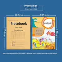 Carnet d'exercices vierge en gros du fournisseur d'usine, cahier de composition économique, cahier quadrillé, cahier scolaire idéal pour un cadeau, cahier d'anglais