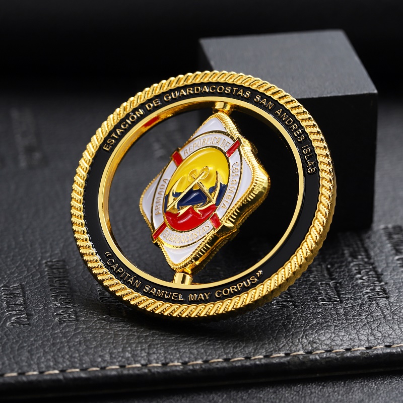 Monedas de desafío giratorias