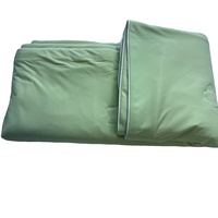 Couverture de lit en patchwork avec passepoil, couleur vert estival, solide et rafraîchissante, sur mesure, taille king, 100% fibre de polyamide, séchage rapide