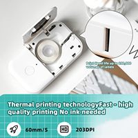 Machine d'étiquetage Phomemo D30 Imprimante d'étiquettes portable Bluetooth Mini Imprimante d'étiquettes sans encre pour un usage domestique