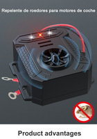 Nouveau répulsif électronique à ultrasons pour souris, à fixer sur voiture, avec LED clignotante et emballage en boîte