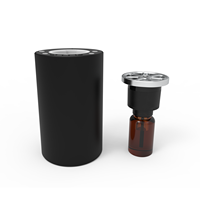 Diffuseur d'arômes de voiture sans eau, portable, léger, en métal, rechargeable, innovant, design rotatif anti-stress, longue durée (1 an)