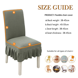 Forro Para Sillas Para Fiestas housses de chaises de banquet vertes en polyester sans accoudoirs personnalisées housses de chaises de luxe pour salle à manger housses pour chaises - Product Image 4