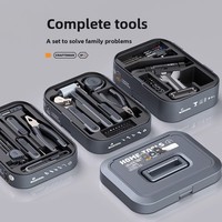 Boîte à outils complète de Chine continentale, kit de perceuse tout-en-un, boîte de rangement compartimentée, boîte électrique DG-8888 pour travaux électriques
