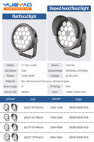 Reflector LED de Alta Potencia de 200W-300W, Impermeable IP66, de Aluminio Fundido, Antideslumbrante, para Exteriores, Estadios, Carreteras, Vallas Publicitarias, Estacionamientos