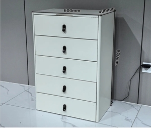<b>Dressing</b> <b>Table</b> Set Flip-up Hidden LED Light <b>Mirror</b> Makeup <b>Vanity</b> With Multi Drawer Storage Chest Movable Cushioned Stool - Product Image 6