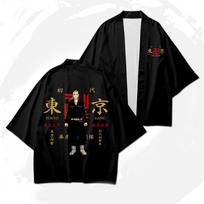 YCGL Sweat à Capuche Tokyo Revengers – Ryuguji Ken & Manjiro Sano, Veste Cosplay Anime Streetwear, Taille S-4XL Homme/Femme