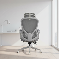 Fauteuil de bureau moderne haut de gamme, confortable, pivotant, de direction, de luxe, ergonomique, en maille, réglable en hauteur, avec repose-pieds – Vente en gros