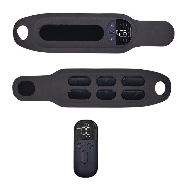 USB Rechargeable 800mAh 19-Level Wireless Remote Control Heated Wrist Brace Hot Compress Massager for Carpal Tunnel Arthritis
