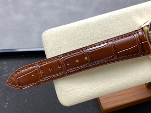 Reloj de Vestir de Lujo para Hombre, Multifunción, Calendario Perpetuo, Correa de Cuero Marrón, Fase Lunar, Mecánico - Product Image 6