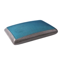 Oreiller en mousse à mémoire de forme à rebond lent, respirant et rafraîchissant pour l'été, avec housse amovible et lavable, pour le soutien du cou et adapté aux dormeurs sur le côté ou sur le dos