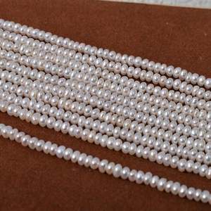 WENCHI 1213 Cuentas Planas Blancas de Agua Dulce de 2-2.5MM, 30g para Accesorios Hechos a Mano, Producto Natural - Product Image 3