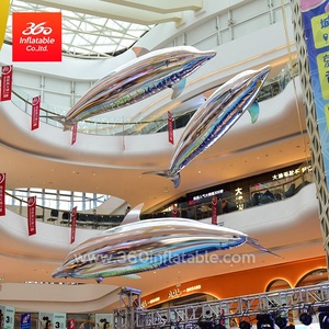 Custom High Quality Remote Control Flight Helium <strong>Dolphins</strong> Cartoon Advertising Inflatable <strong>Flying</strong> <strong>Dolphin</strong> - Product Image 2