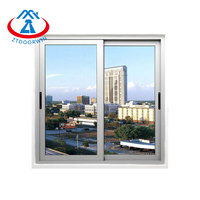 ZHTDOORS Verre acrylique moderne en plexiglas pour panneau de fenêtre coulissante à cadre en aluminium, incassable