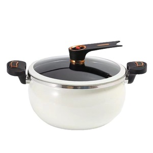 Soupe à micro pression classique et marmite en métal émaillé en céramique pour cuisinière à gaz et à <span class=keywords><strong>induction</strong></span> avec couvercle - Product Image 2
