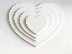 Lienzo Estirado en Forma de Corazón, Blanco, con Marco de Madera Preparada, Lienzo en Blanco de Tamaño Personalizado <span class=keywords><strong>para</strong></span> Pintura Acrílica, Óleo, Temática, Pintura a Mano - Product Image 2