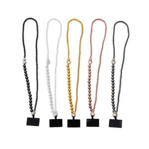 Catena per il corpo alla moda con perle finte, in lega placcata, extra lunga, gioiello unisex per uso quotidiano, stile adulto - Product Image 1