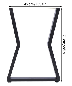 Modern Black Iron Dining <b>Table</b> <b>Legs</b> for Kitchen & Hotel Use Durable Hairpin Design - Product Image 4