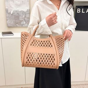 Bolsas de Playa para Viajes de Verano, Bolsa de Compras Impermeable de PVC, Bolso de Mano de PVC de Gran Capacidad para Mujer - Product Image 1