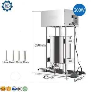 Macchina per il riempimento automatico di salsicce con salsiccia verticale elettrica in acciaio inossidabile 5L