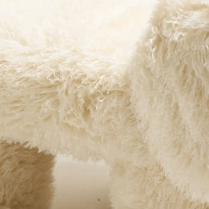 Nórdico moderno Simple tres patas diseño personalizado Cordero polar ocio silla Villa <span class=keywords><strong>tienda</strong></span> comercial decoración suave sofá sillón - Product Image 5