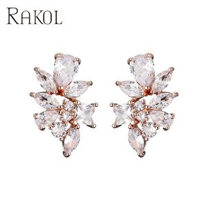 Lacole EP2954 Rhinestone <b>Crystal</b> Women's Fashion Bridal Cluster Exquisite <b>Earrings</b> Jewelry for Women - Product Image 3