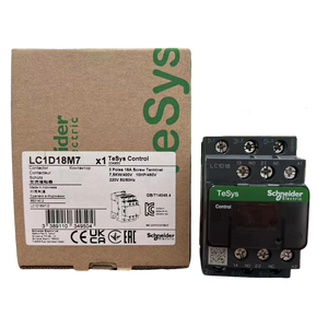 Contactor trifásico TeSys original 100% con bobina 220AC LC1D18M7 - Product Image 2