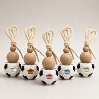Pendentif diffuseur de parfum pour voiture en forme de ballon de football 6ml, flacon vide à suspendre pour rétroviseur, cadeau pour fan de football