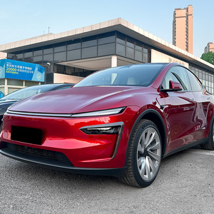 Autocollant de grille d'aération avant Tesla Model Y, texture carbone noir piano, ABS, adhésif, décalcomanie de carrosserie, édition 2024 Refresh - Product Image 2