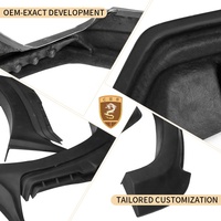 Kit de carrosserie en fibre de verre de style WD pour Lexus LX600 Kit de carrosserie large Lèvre avant Diffuseur arrière Arches de roue Spoiler de toit Aile de coffre