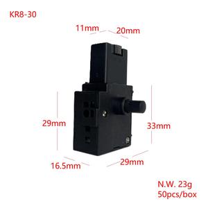 Interruptor universal de la serie KR8, control de velocidad de taladro manual estilo <span class=keywords><strong>Hitachi</strong></span> para herramientas eléctricas, hecho de cobre y plástico duraderos - Product Image 2