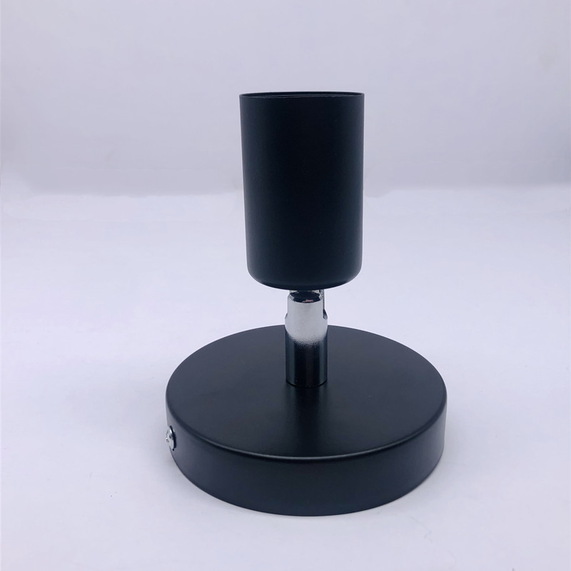 Black E27 Rotatable PC Material Screw Style Heat Resistant Lamp Holder for Ceiling Wall Table Lamps 3-Year Warranty