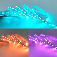 Bande LED 6-en-1 RGB+Amber+Blanc Naturel Chaud/Froid CCT Confortable DC24V 15mm 60LED/m pour Intérieur & Extérieur, Bar, Scène