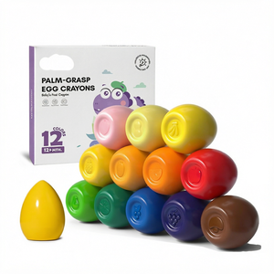 Juego de Crayones Lavables No Tóxicos, 48 Colores, Borrables, Fáciles de Agarrar, Regalos y Materiales de Arte para Niños Pequeños - Product Image 1