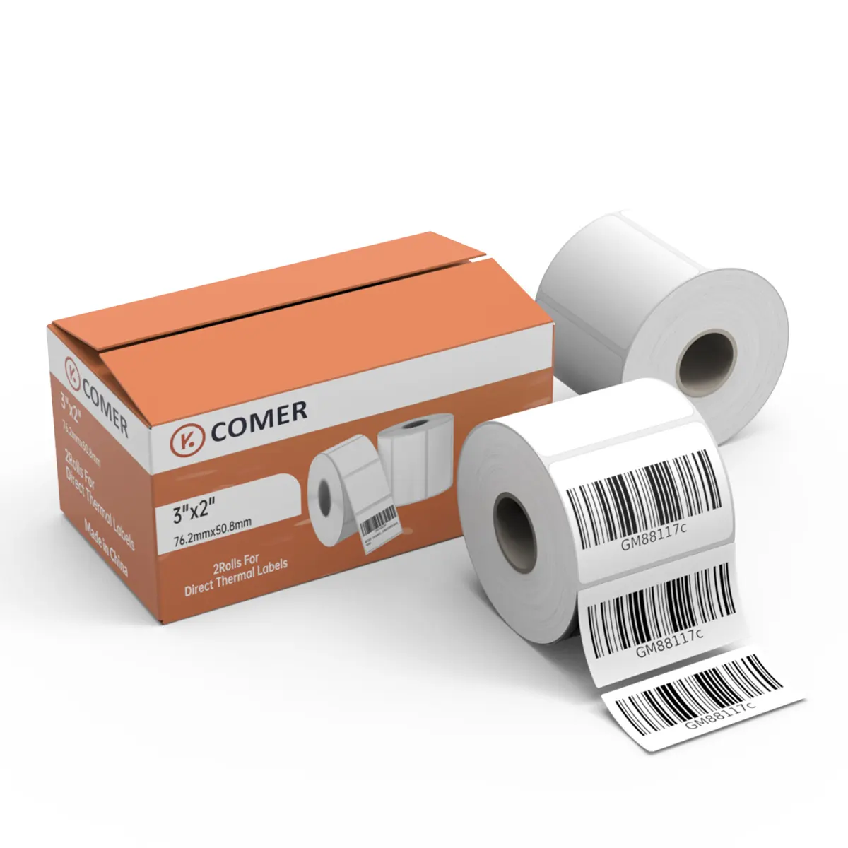 K COMER Labels - 3 "x 2" прямые термоэтикетки доставка этикеток