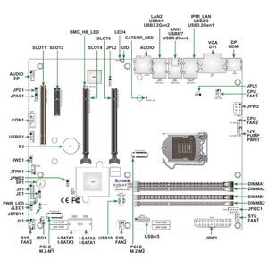 Placa Base para Servidor ATX MBD-X12SCA-F con un Solo <span class=keywords><strong>Socket</strong></span> LGA-<span class=keywords><strong>1200</strong></span> (<span class=keywords><strong>Socket</strong></span> H5) Intel W480/W480E, Compatible con DDR4 - Product Image 3