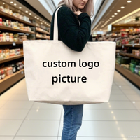 Vente en gros de sacs cabas en toile de coton réutilisables personnalisés Créez votre propre sac avec poignée en ruban ou en corde et logo imprimé personnalisé