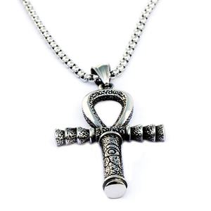 Pendentif Croix Ankh Égyptienne en Acier Inoxydable de Haute Qualité - Product Image 3